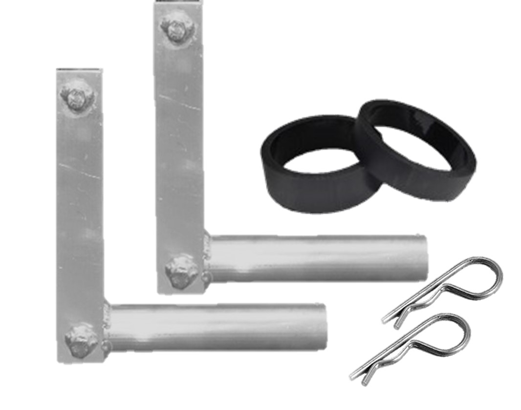 Ensemble de 2 braquettes en  L - sans essieu - 9005